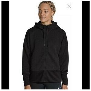 Nike Dri-Fit Full Zip Athletic Hoodie Black, L